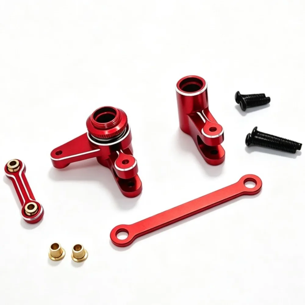RC Car Steering Assembly Servo Arm Linkage Aluminum Alloy Upgrade Parts Applicable To MJX 1/10 10210 10208 V2