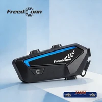 Nuevo Intercomunicador para Motocicleta Freedconn, Auriculares Inalámbricos Bluetooth para Casco, Radio FM, Comunicador, Auriculares para Compartir Música, Audio de Alta Resolución