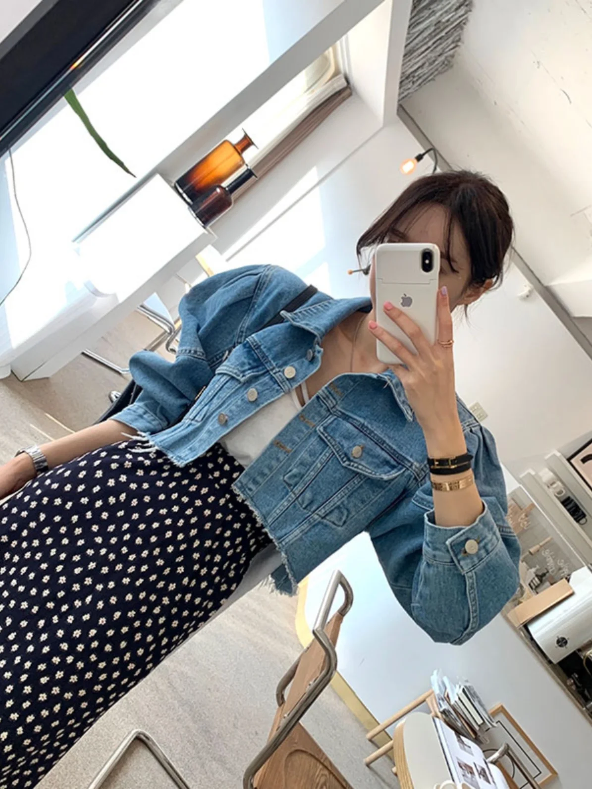 Floral Print f-length Skirt Women's Elastic Waist Loose Fit Thin Sle Age-reducing Versatile Wrap-around Hip Silhouette C...