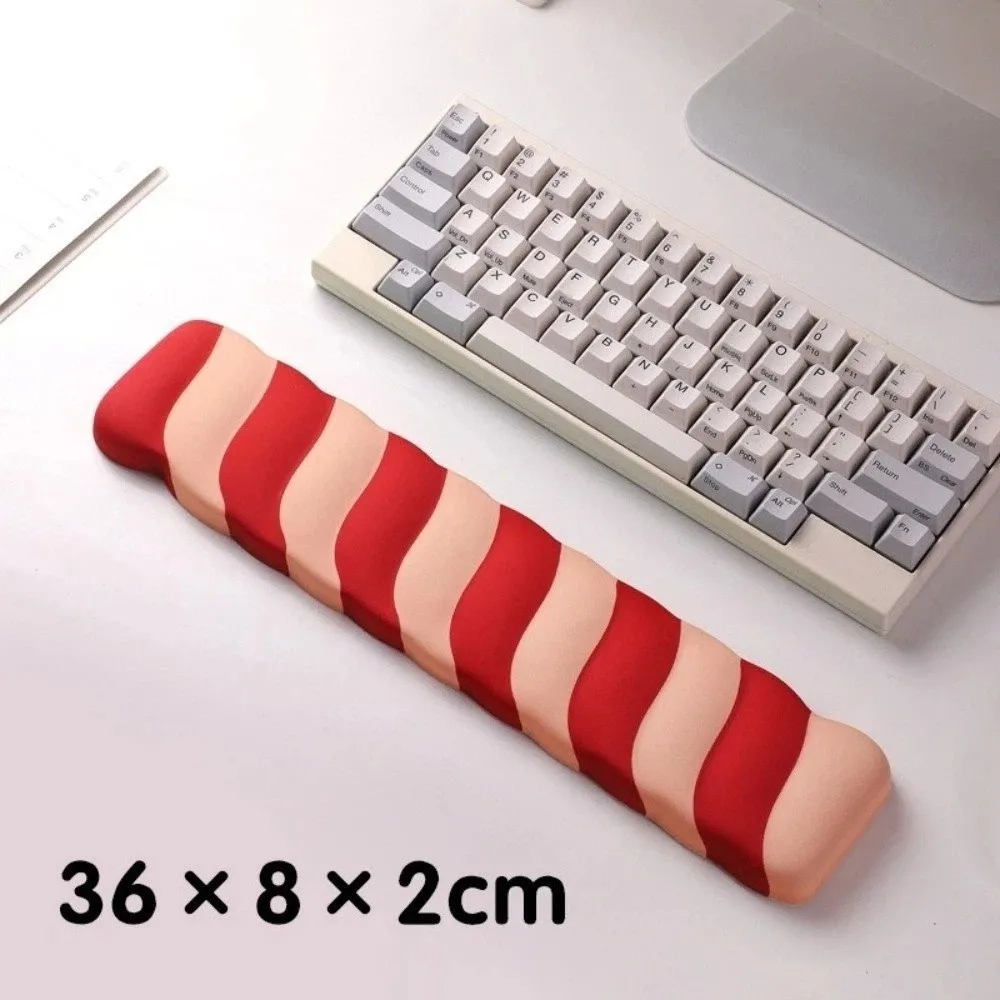 Lollipop Design Silicone Wrist Mouse Pad Non-Slip Desk Mat Memory Foam Keyboard Rest Large Size Wrist Guard Mouse Pad