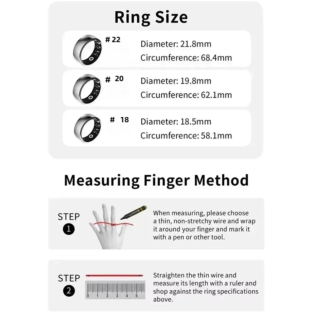 2025 New Smart Ring Men Women Rings NEW Health Heart Rate Blood Oxygen Sleep Monitor Sports Smart Control Photo For Android IOS