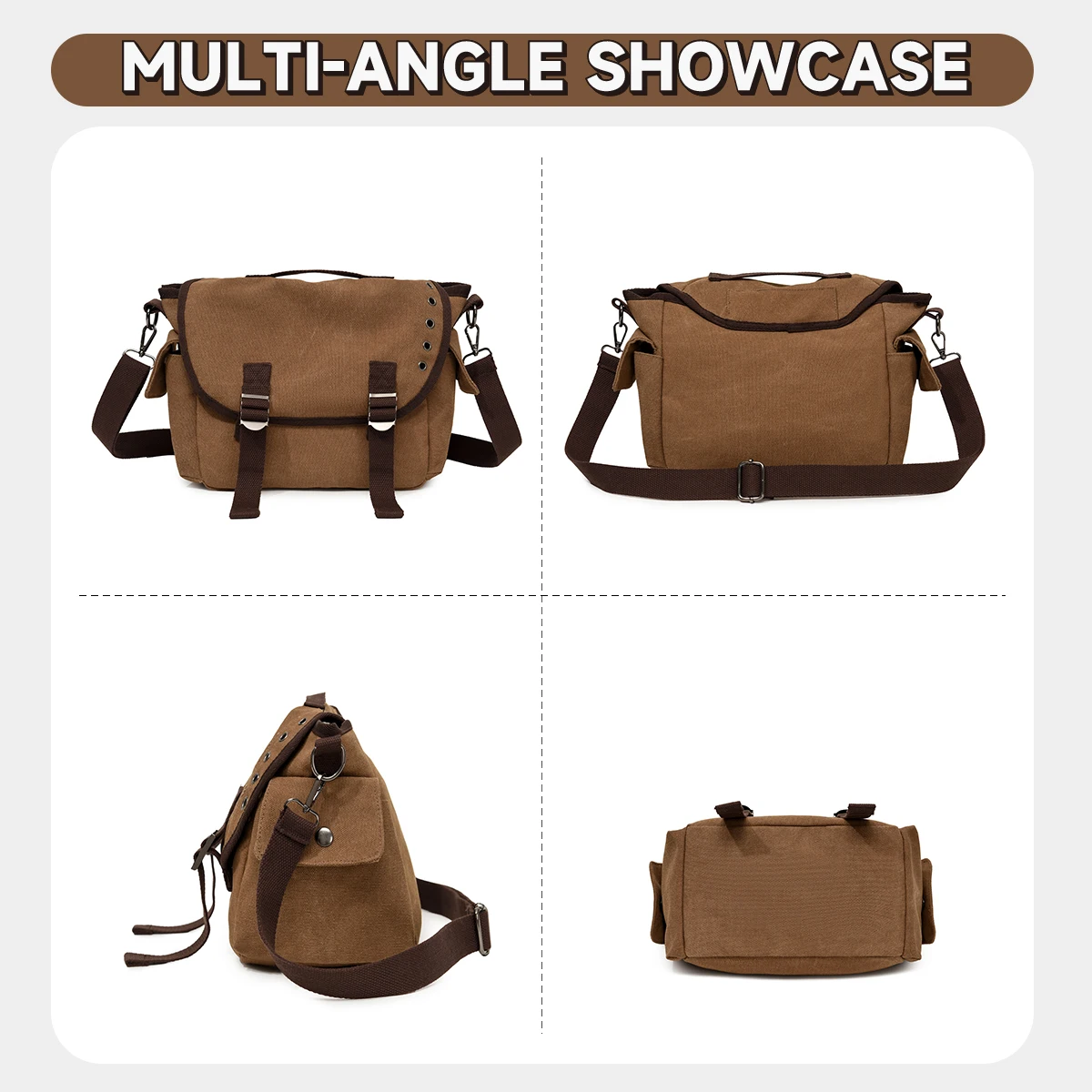 American-Style Crossbody Bag for Male College Students, Trendy and Cool, Large-Capacity Casual Shoulder Bag for Women, Simple Commuter Bag, Postman Bag