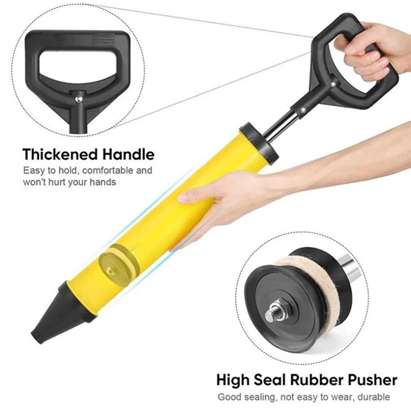 Caulking Gun Cement Lime Pump Grouting Mortar Sprayer Applicator Grout Filling Tools With 4 Nozzles