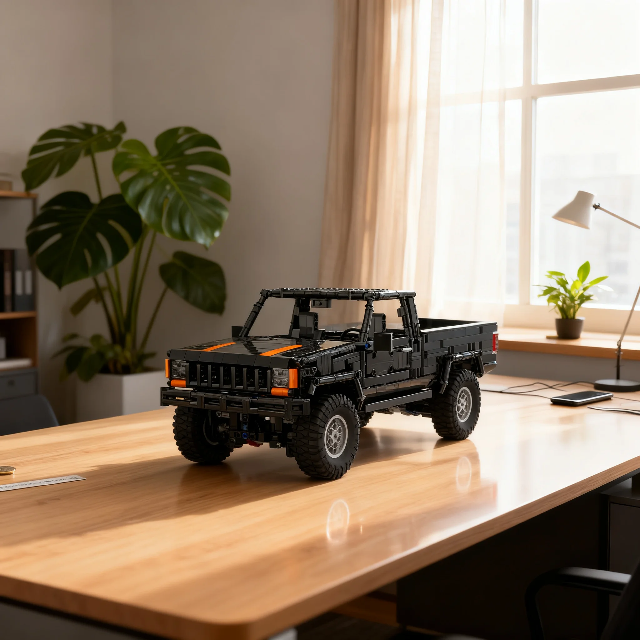 1517pcs MOC Jeeped Comanche MJ Technical Model Building Blocks Construction Toy Christmas Gift DIY Art Education Craft Birthday