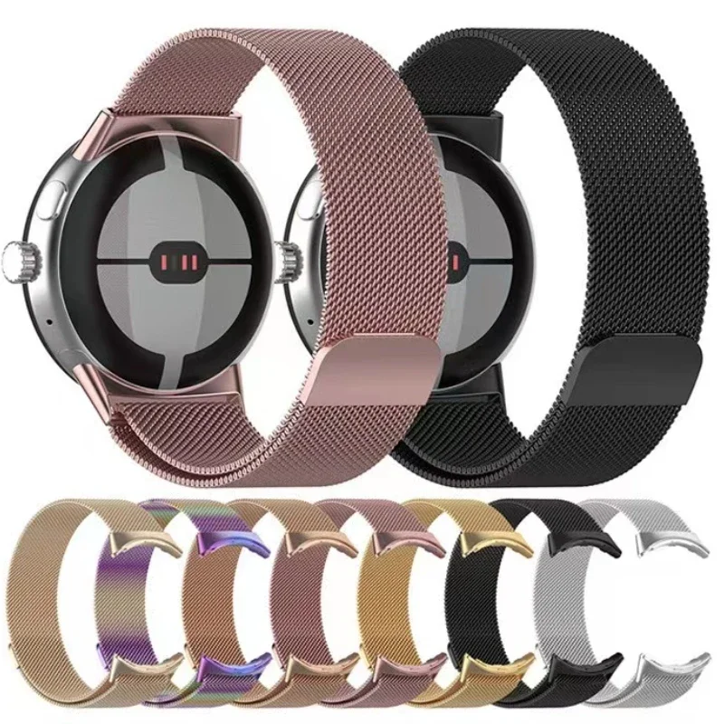 Milanese Loop Armband für Google Pixel Watch 4 3 41mm Magnetisches Komfortables Armband Correa Google Pixel Watch 2 1 Band Zubehör