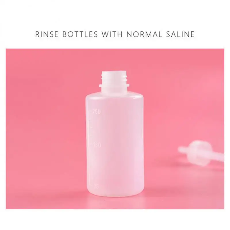 250ml Washing Bottle For Eyelash Extension Cosmetic Remover Bottle Elbow Narrow Mouth Eyelashes Cleaning Leak Proof Water Makeup