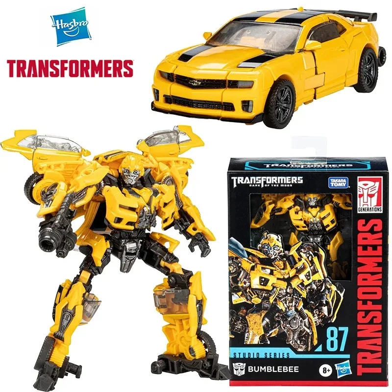 

Новая оригинальная Hasbro Transformers Studio Series SS87 Bumblebee 12 см, оригинальная аниме-фигурка Deluxe Class, модель игрушки