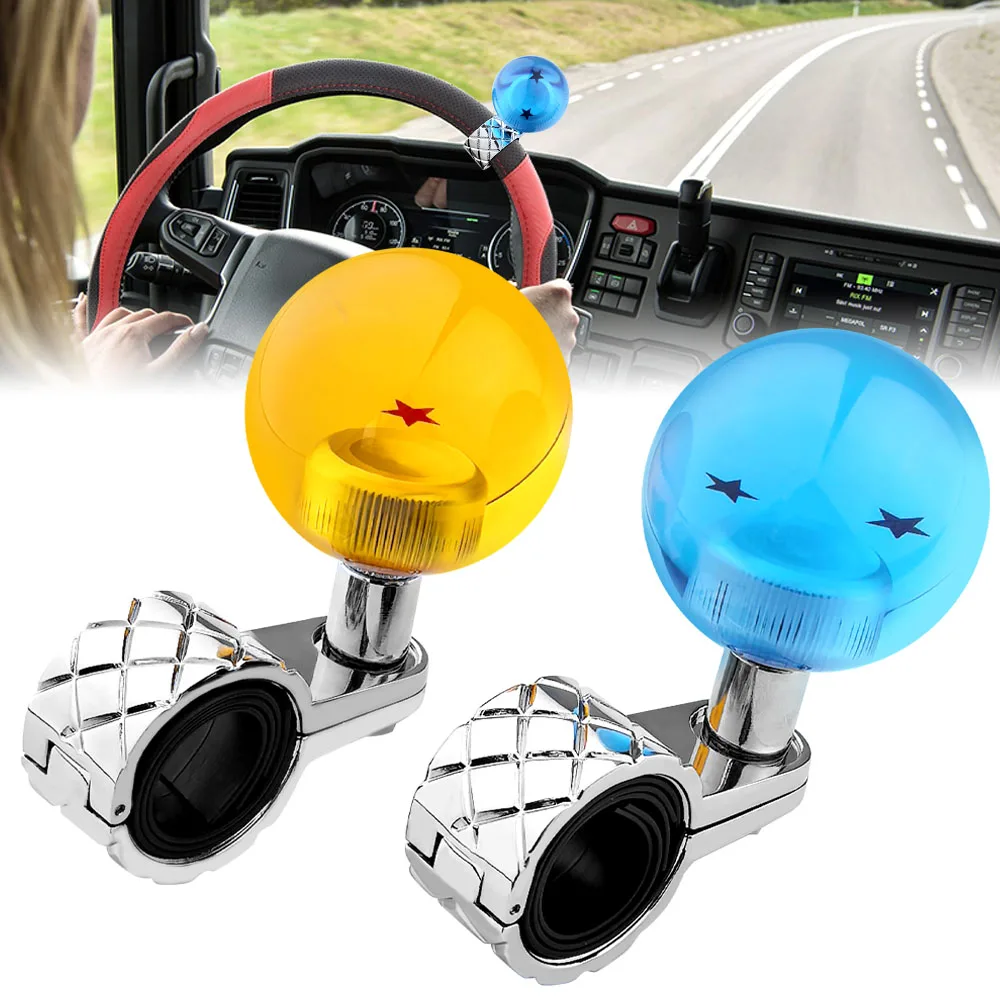 

Ручка рулевого колеса автомобиля, грузовика, вспомогательная ручка, вращающаяся ручка, шарик, акриловый алмаз, универсальный шарик-усилитель рулевого управления автомобиля