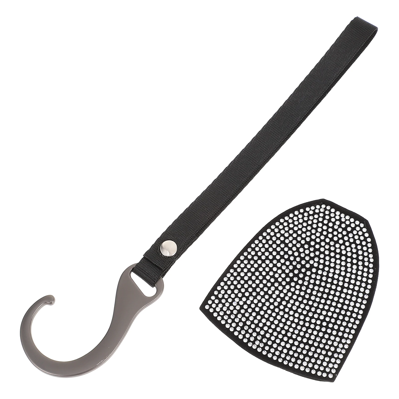 حجر الراين مقعد السيارة هوك مرنة التخزين المنظم السنانير للسيارات الفولاذ المقاوم للصدأ الماس الزخرفية المخفية الحفر المقعد الخلفي