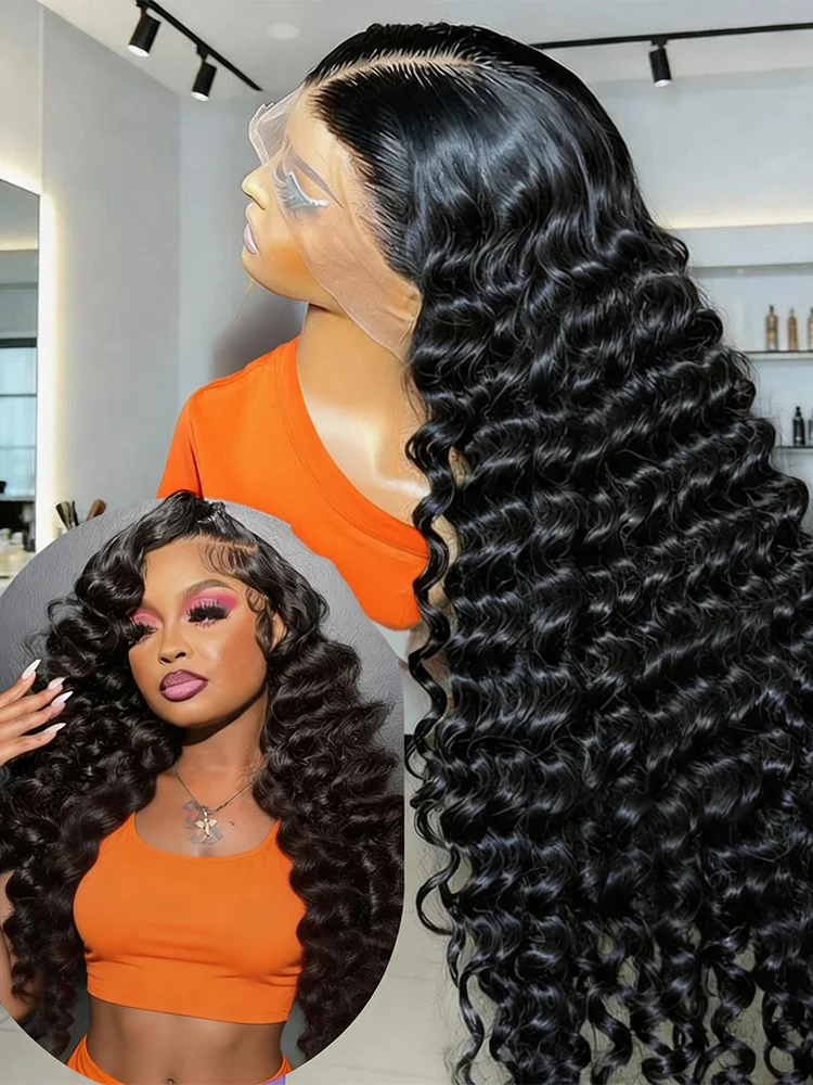 

13x6 Loose Wave HD Lace Frontal Wigs Human Hair 250% Density 100% Real Human Hair 15A Natural Wave Wig Human Hair Pre Plucked