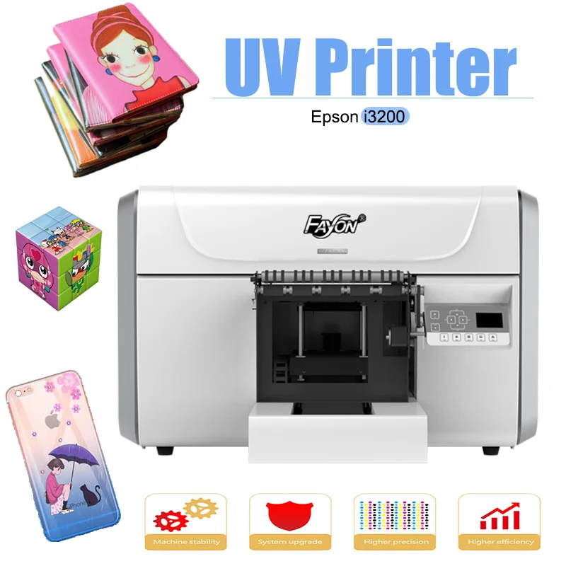 i3200 Printhead UV printer New style Easy to Operation Glass Case  All In One A3 High Quality