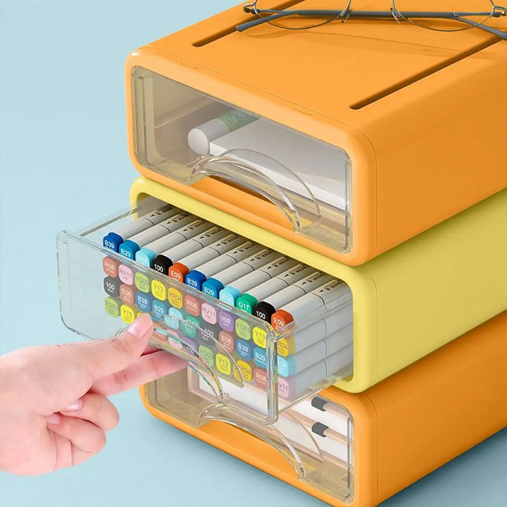 Office Supplies Earphone Stationery Remote Control Desktop Storage Drawer Jewelry Container Desktop Organizer Storage Cabinet