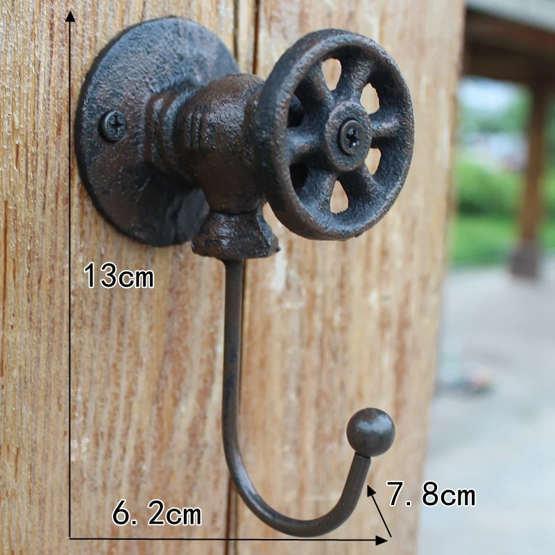 European crown retro cast iron forged coat hook coat decoration wall decoration outdoor home metope decoration home accessories