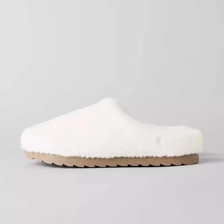 

Зимние женские тапочки, короткие плюшевые теплые женские домашние тапочки, модные однотонные шлепанцы, женская повседневная домашняя хлопковая обувь