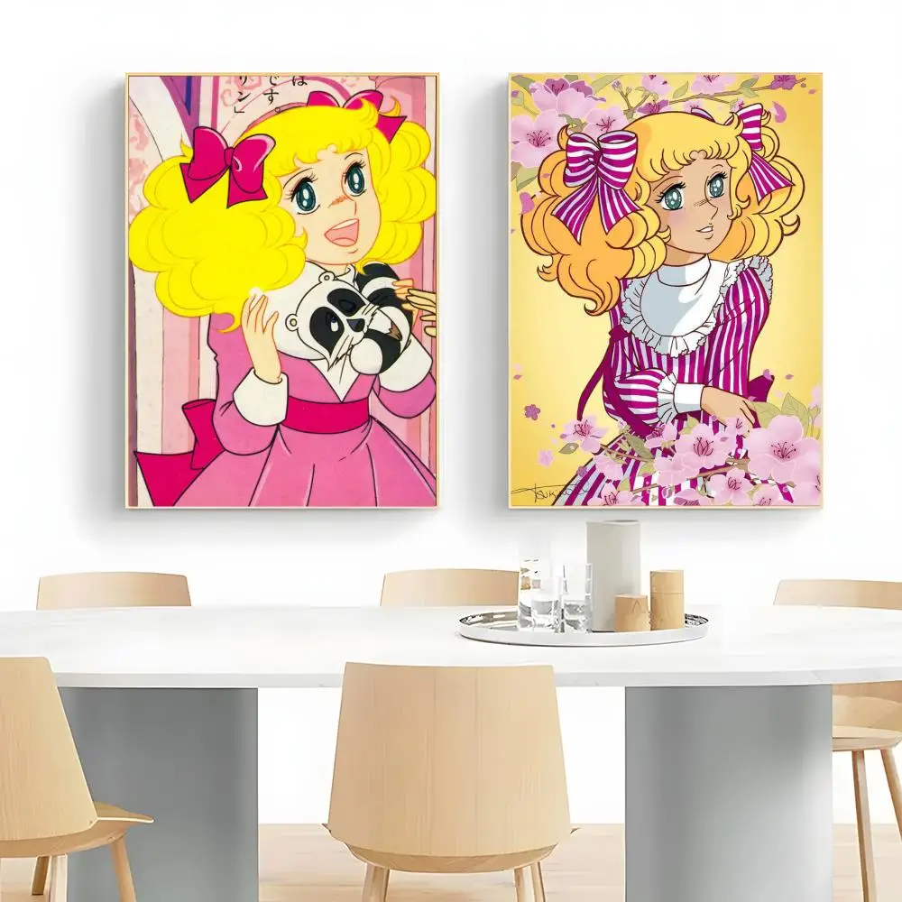 New Japanese Anime Girl Flower Art C-Candy Candy Poster Wall Art Print Poster Decorative Mural Home Decor Gift Unframed