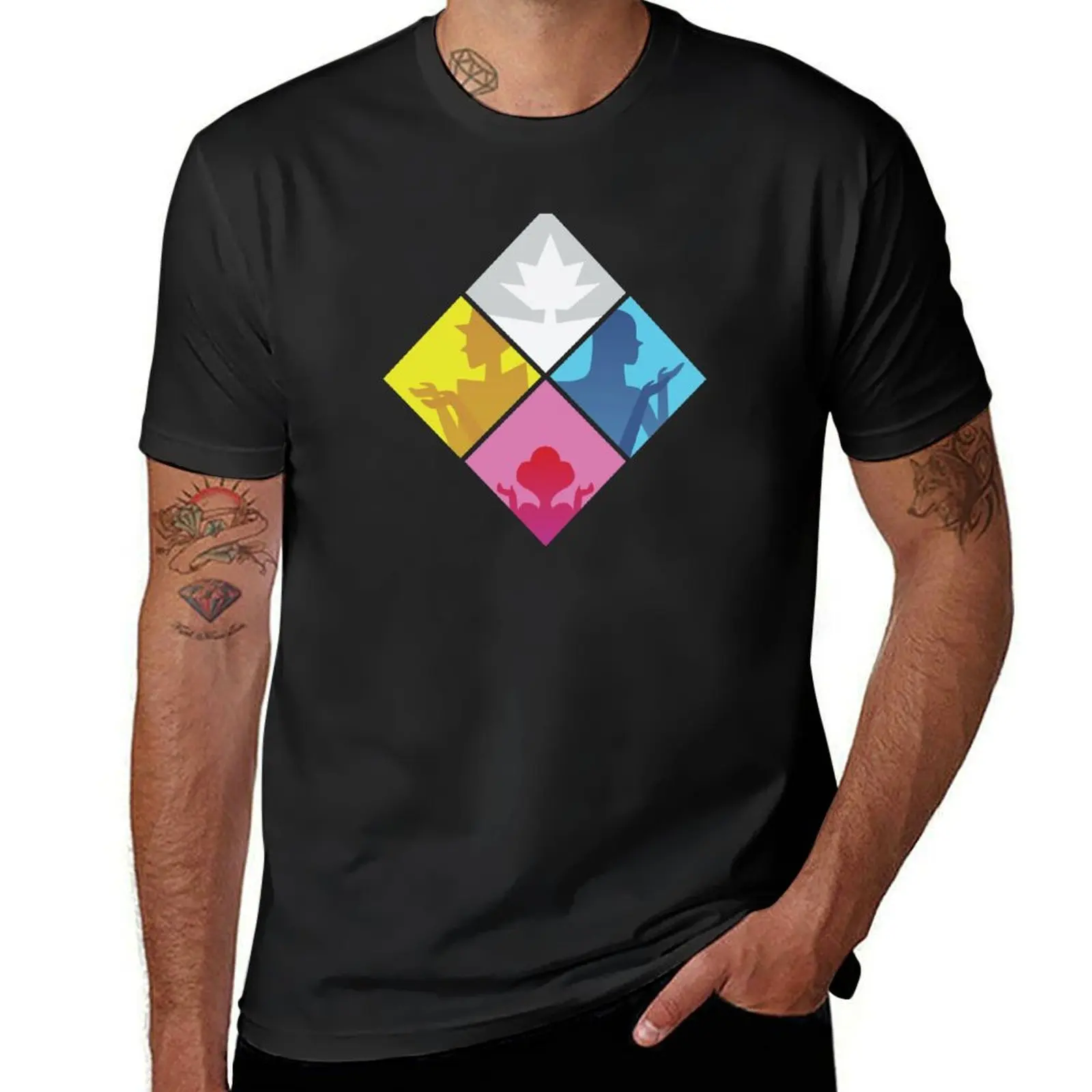 Steven Universe Diamond Authority symbol T-Shirt heavyweights vintage clothes sports fans cute tops mens plain t shirts