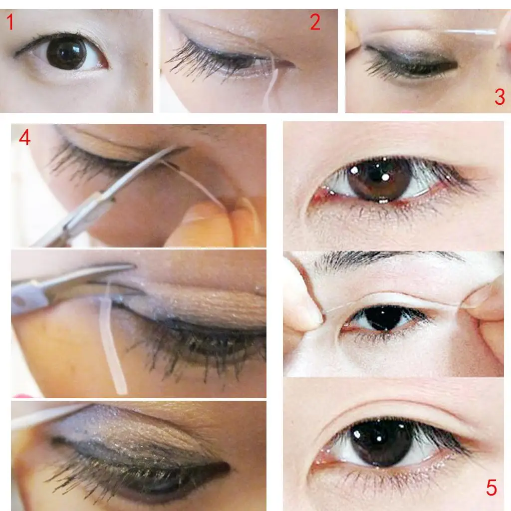 176 ชิ้น/กล่องที่มองไม่เห็นเทปตาสองชั้นสติกเกอร์เครื่องมือ