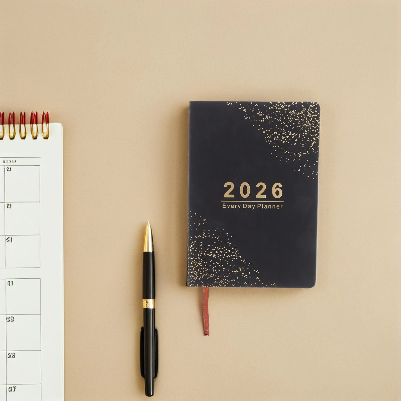 

2026 Planner A5 Size Daily Weekly Monthly Calendar Journal Thick Paper Rounded Corners Binding Perfect Gift For