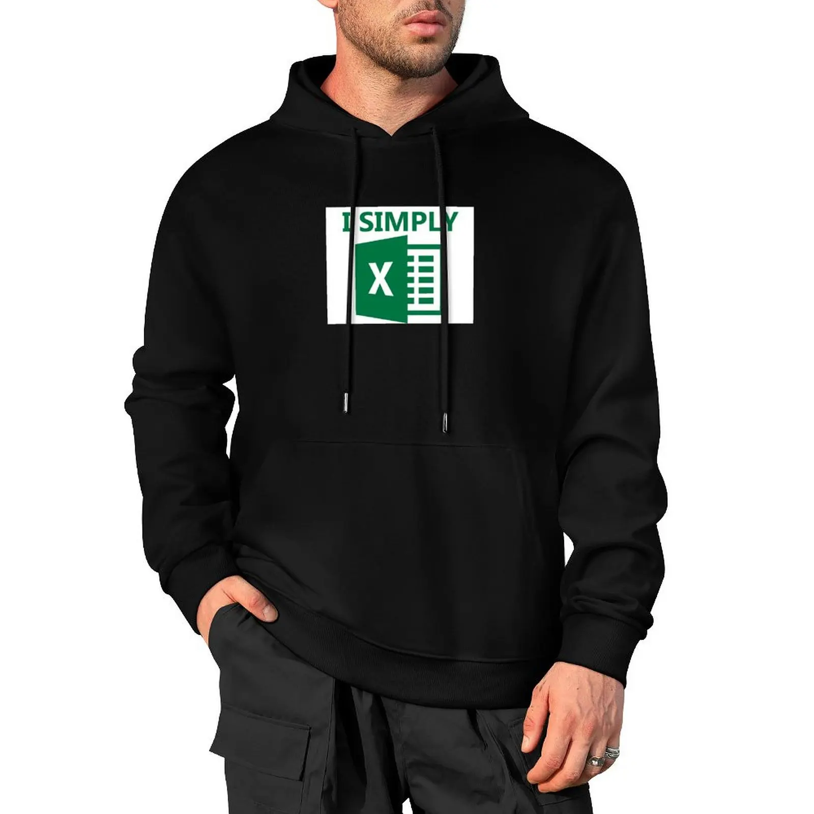 I Simply Excel Pullover Hoodie men clothes male clothes autumn men's sweat-shirt mens hoodie