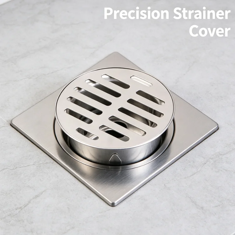 5PCS 304 Stainless Steel Flat Floor Drain Insert Mesh Cover For Balcony Outdoor Yard 75 Pipe Drainage Anti Clogging