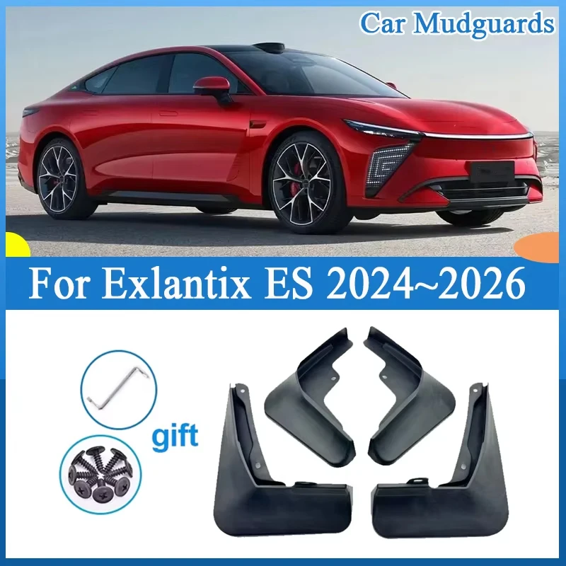 

For Exlantix ES Accessories Exeed ES7 Sterra ES 2024~2026 2025 Car Mudguard Scratch-proof Mudflap Fender Splash-proof Mud Flaps