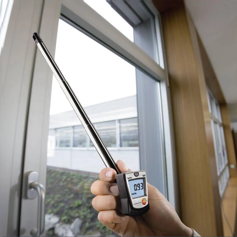 شحن سريع!! جديد Testo 405-V1 0560 4053 مقياس شدة الريح الحراري مع حامل أنبوب الهواء مقياس سرعة الرياح اختبار! Testo405-V1