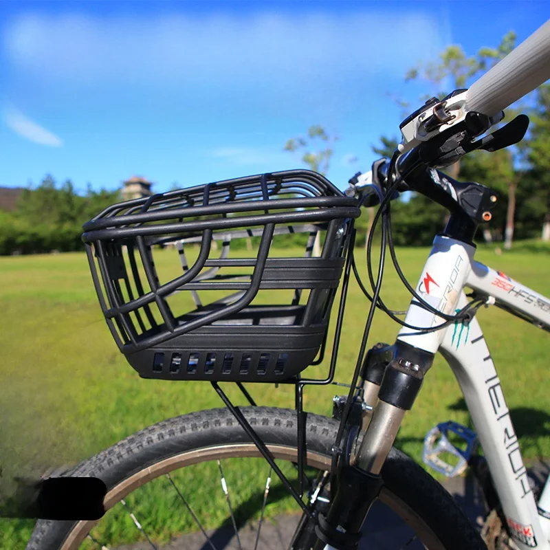 

Ultra-light Anti-rust Plastic Bicycle Basket Vegetable Basket Pet Basket Travel Car Disc Brake Mountain Bike Basket