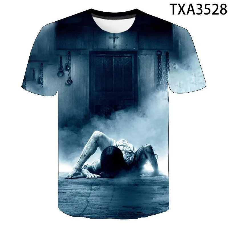 Summer 3D Printed Horror T-shirt Men Women Children's Short Sleeve T-shirt Fashion Harajuku Cool Street Loose Crewneck Clothing