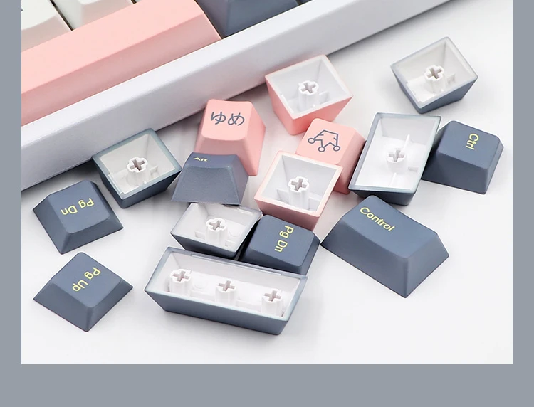 Juego de teclas GMK Momo Yume de 135 teclas, perfil de cereza, teclas de sublimación de tinte PBT para teclado mecánico Cherry MX Switch