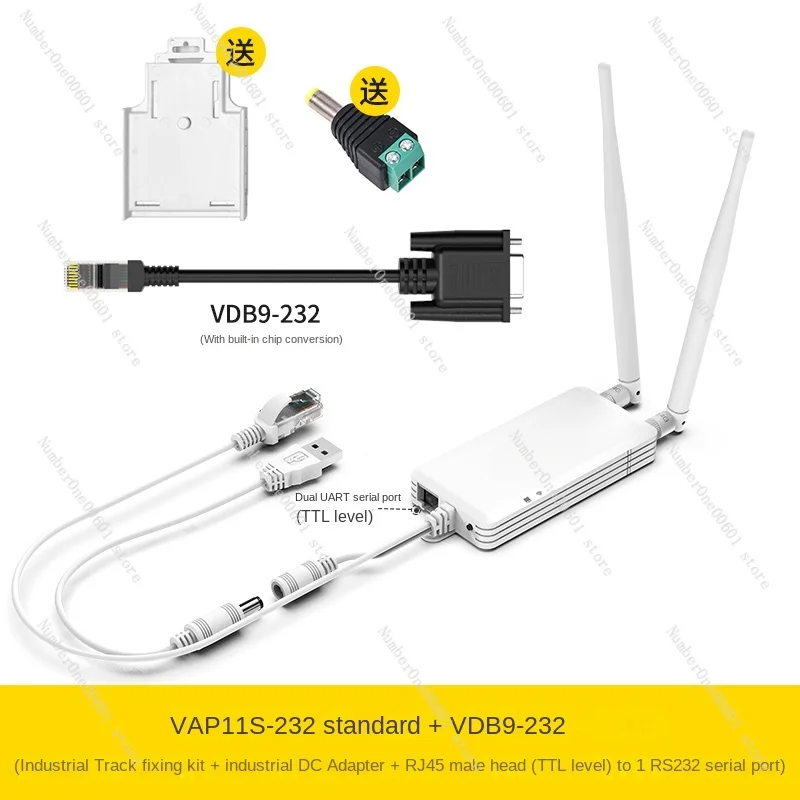 VAP11S-232/UART/TTL Level To RS232/RS485/RS422 To RJ45 Network Port/WiFi Bridge Routing UDP/TCP Transparent Transmission