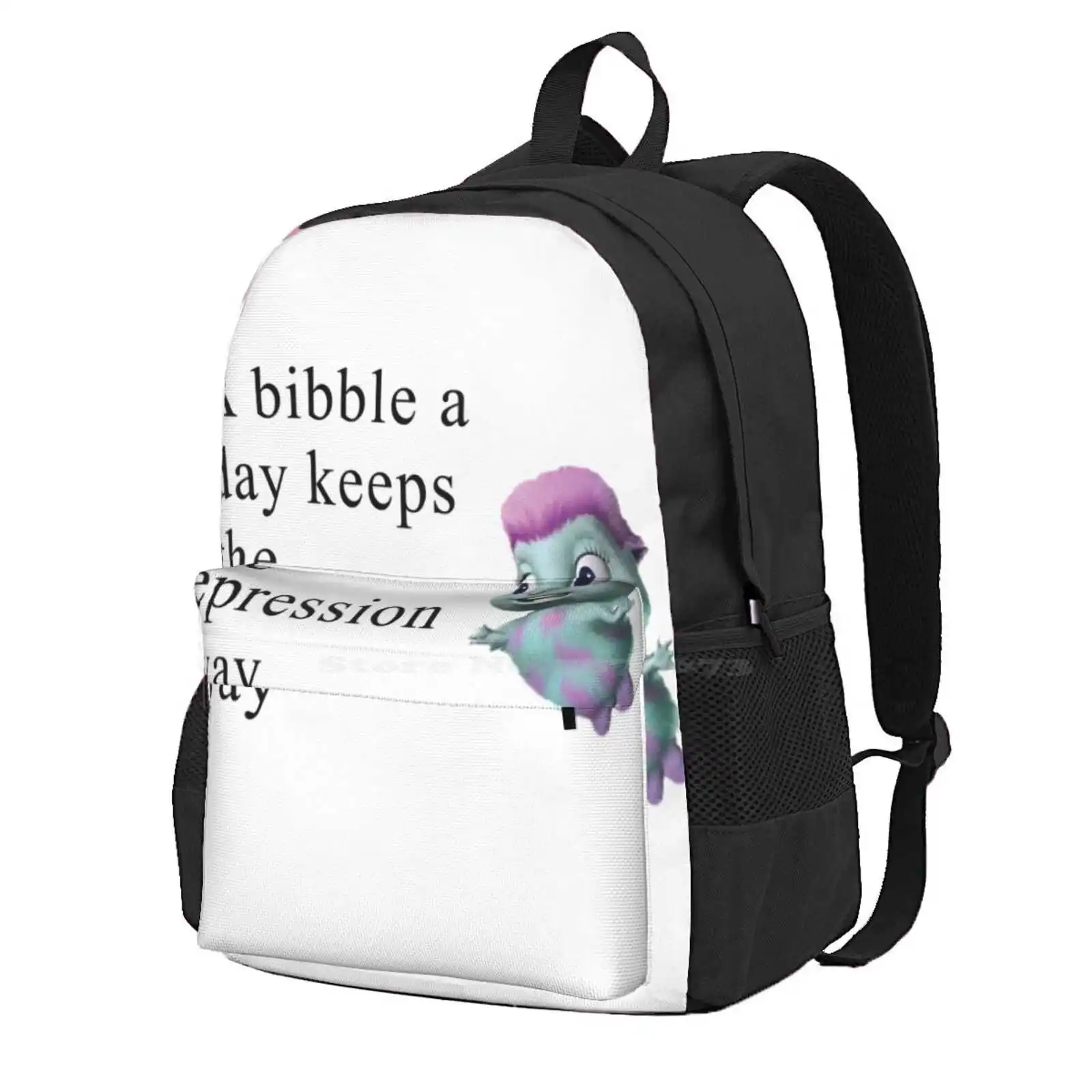 Bibble Meme Hot Sale Schoolbag Backpack Fashion Bags Bibble Meme Meme Broadwaycantdie