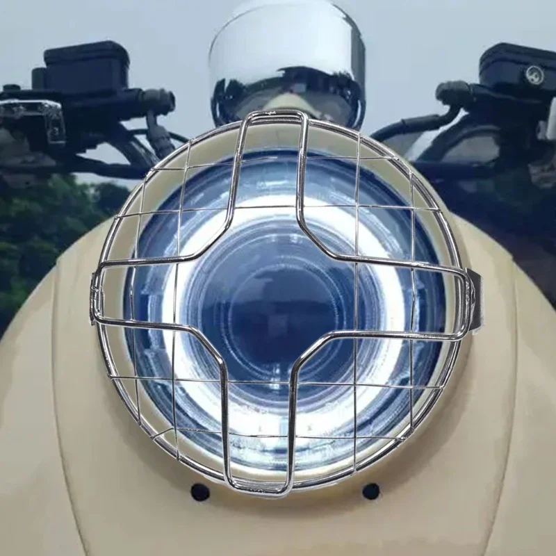 حارس المصابيح الأمامية للدراجات النارية مع غطاء المعدن للأشعة فوق البنفسجية لا توجد أداة مطلوبة لركوب الطقس المتطرف اليومي