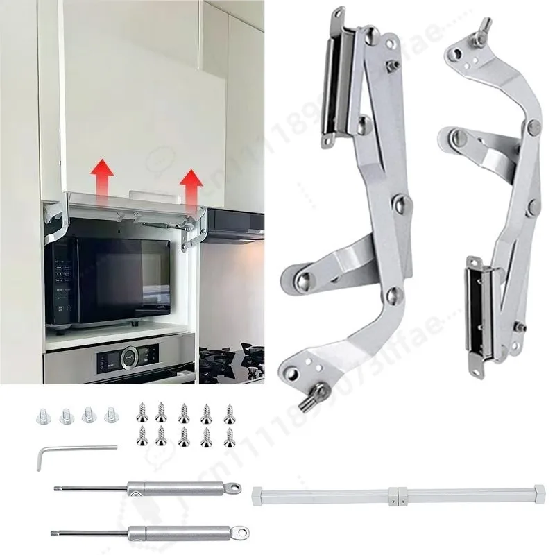 Vertical Sliding Up Door Support, Cabinet Pivot Lift Door Hydraulic Gas Strut for Microwave Cabinet Lifting Door