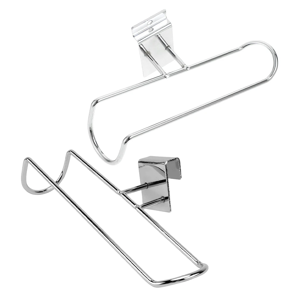 

2 Pcs Shoe Rack Skate Man Roller Skates Bracket Stainless Steel Skateboard Storage