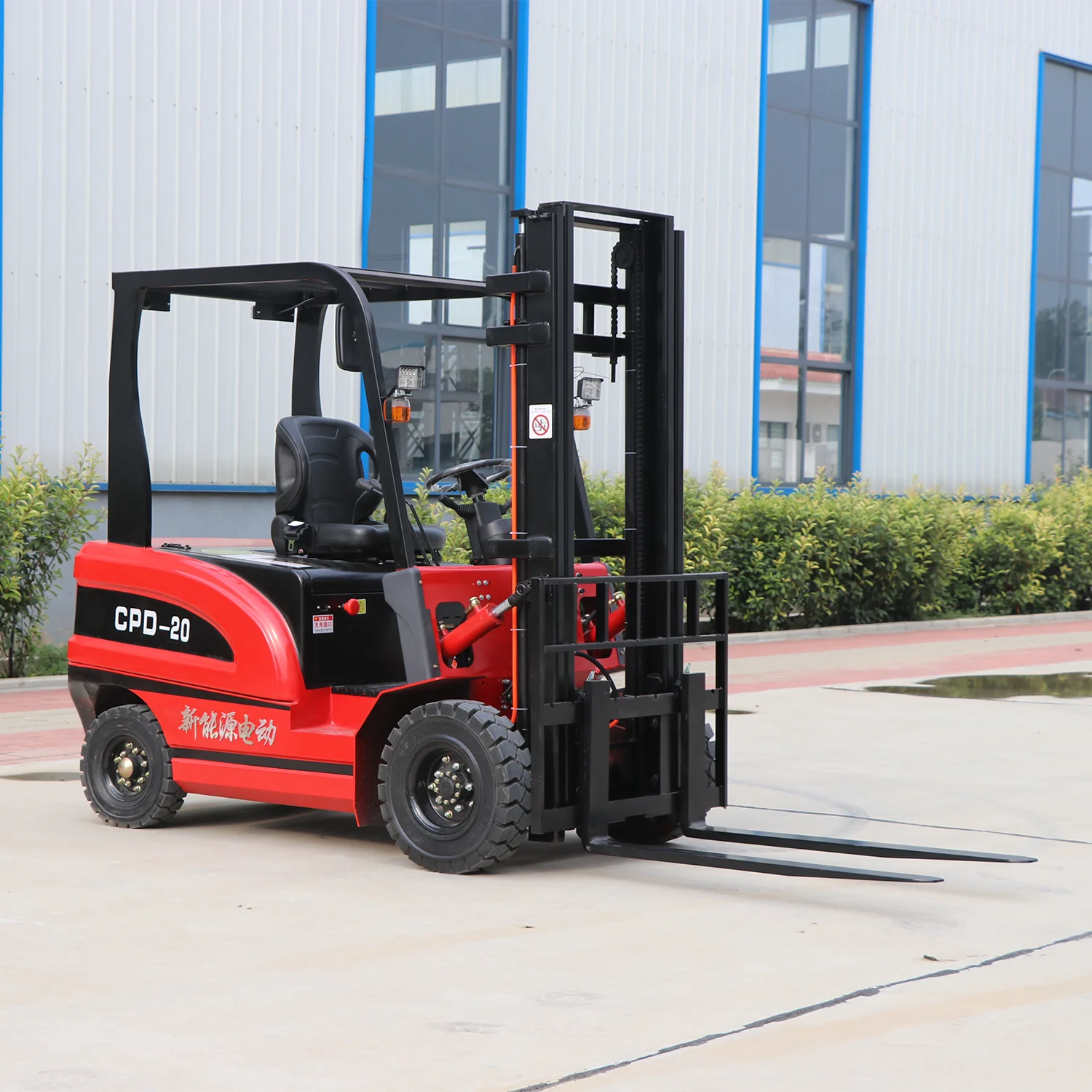 High Quality 3 Ton Electric Forklift with Super Long Range Lithium Battery 2T All Terrain Forklift for Warehouse Restaurant Use