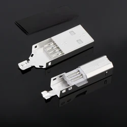 Set Hi-End USB connector USB A+USB B Hifi Audio USB Connector Plug For USB Cable HIFI DIY USB Interface Terminal Port Data Line