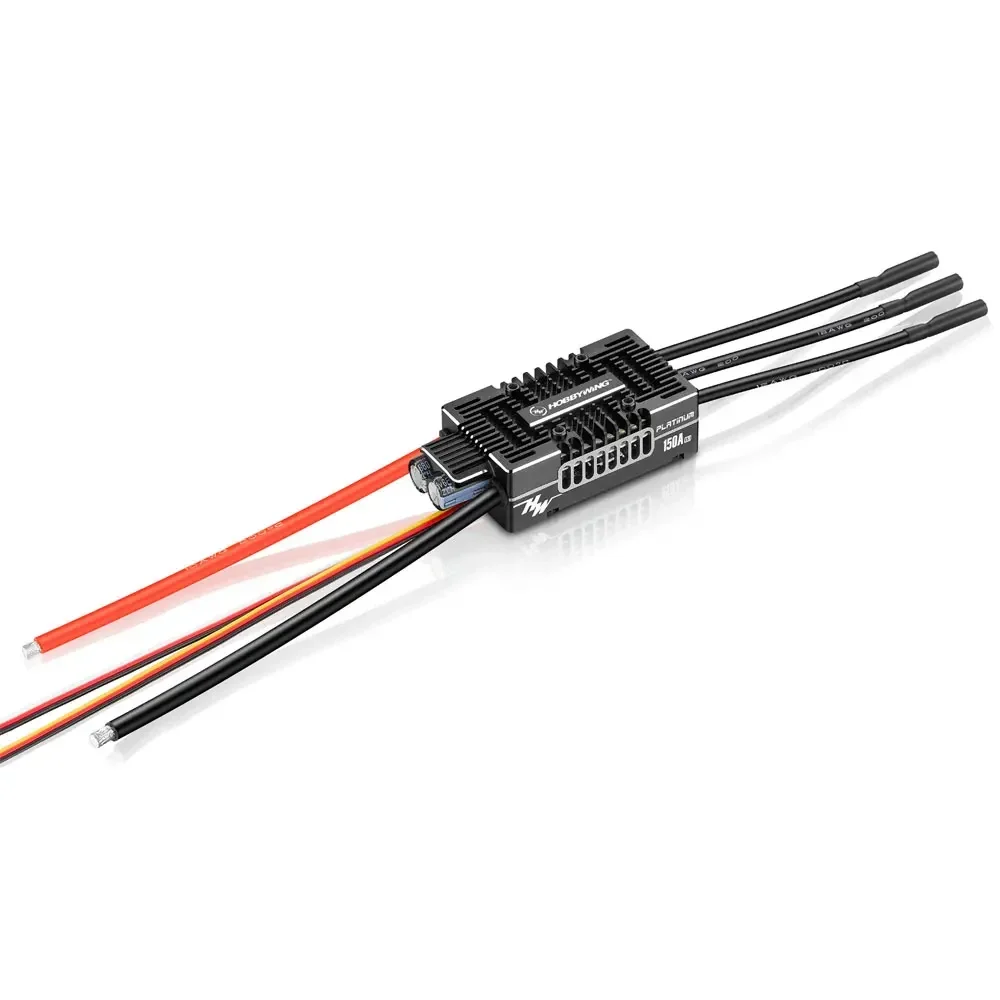 Hobbywing Platinum V5 80A 120A 150A 260A Bürstenloser ESC Elektrischer Geschwindigkeitsregler mit schaltbarem BEC-Ausgang für RC-Helikopter und Flugzeuge – Detail 17