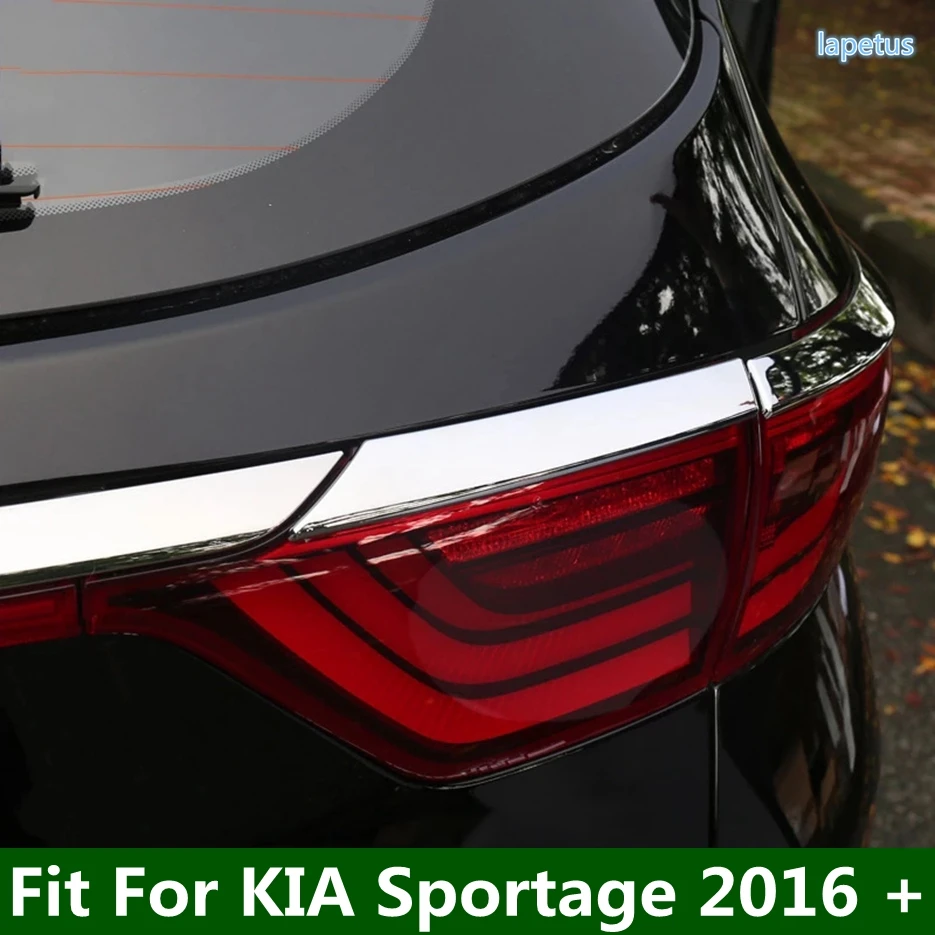 

Rear Tail Lights Shade Cover Trim Lamp Hoods Garnish Strip 4PCS For KIA Sportage 2016 - 2018 Chrome Accessories Exterior Refit