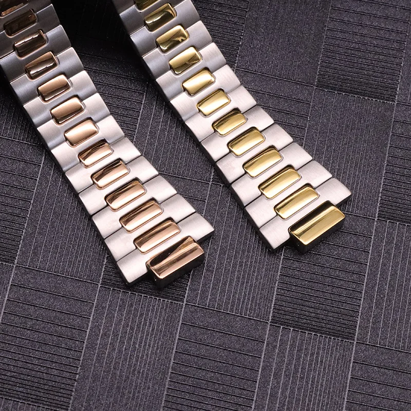 Watch strap for Patek Philippe Nautilus 5711/5726 fine steel watch strap male convex stainless steel watch accessories 25mm