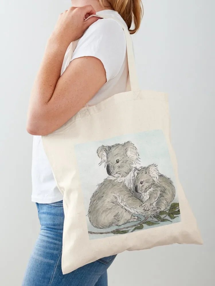 

Koala and Joey Tote Bag eco bag folding sacs de shopping Custom bag Cloth bags