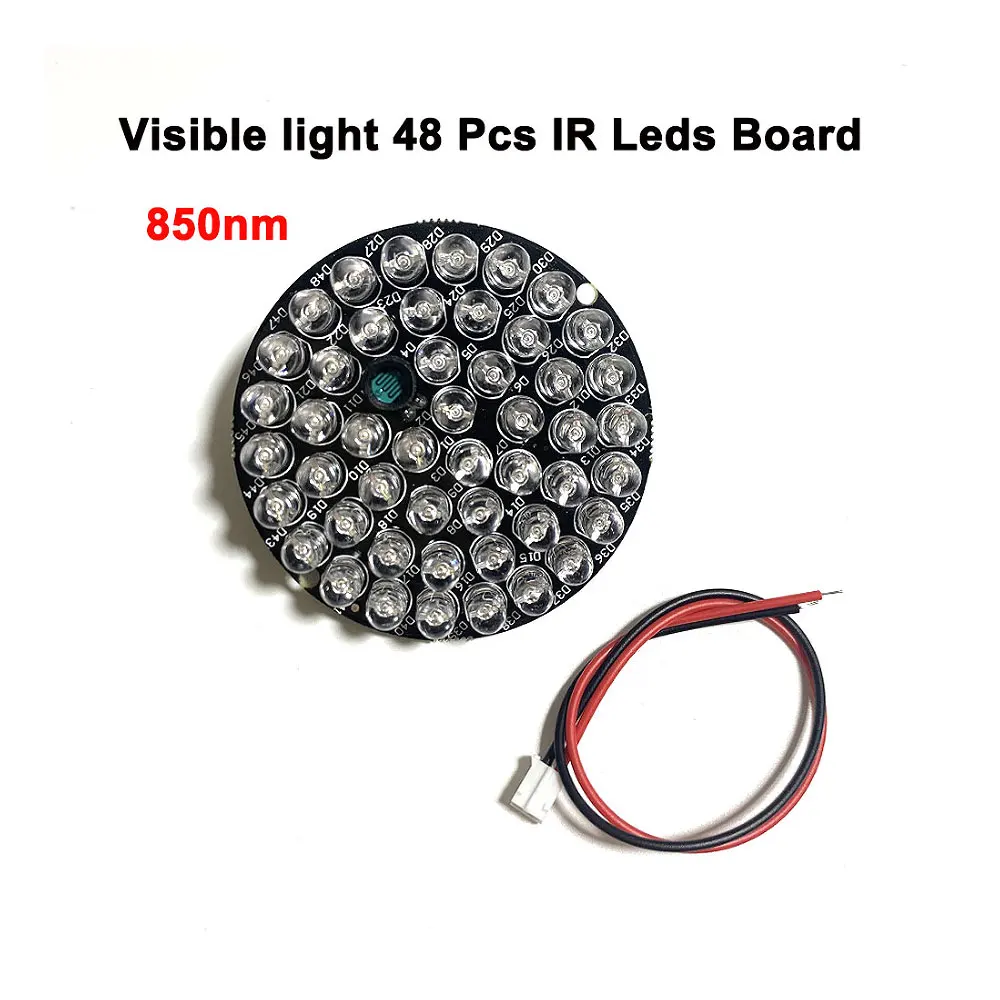 CCTV Fill Light 48 LED 850nm Illuminator IR Infrared Night Vision Light Lamp For 60 CCTV Camera