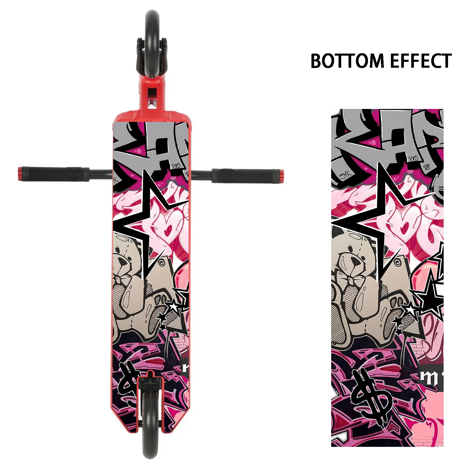 

1 красочный модный стикер для скутера в стиле граффити, уличный стиль, полный суперстиля и индивидуальности, декоративный стикер для скутера, украшение для скутера своими руками.