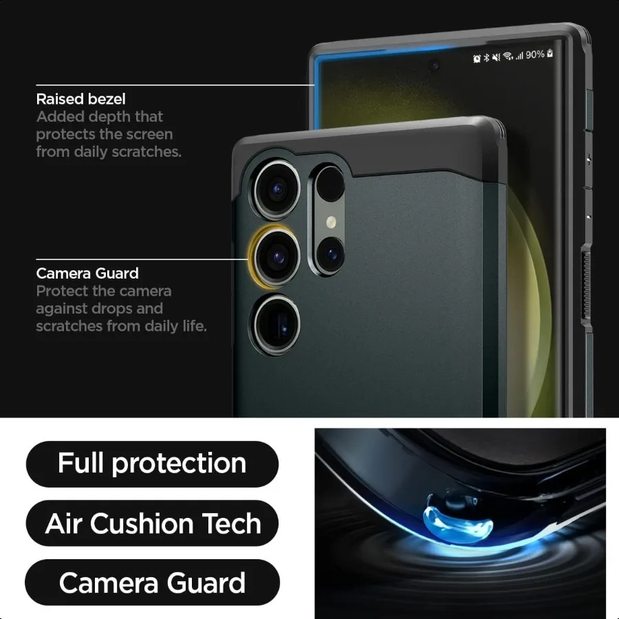 Custodia Tough Armor per Galaxy S23 Ultra Abyss Verde