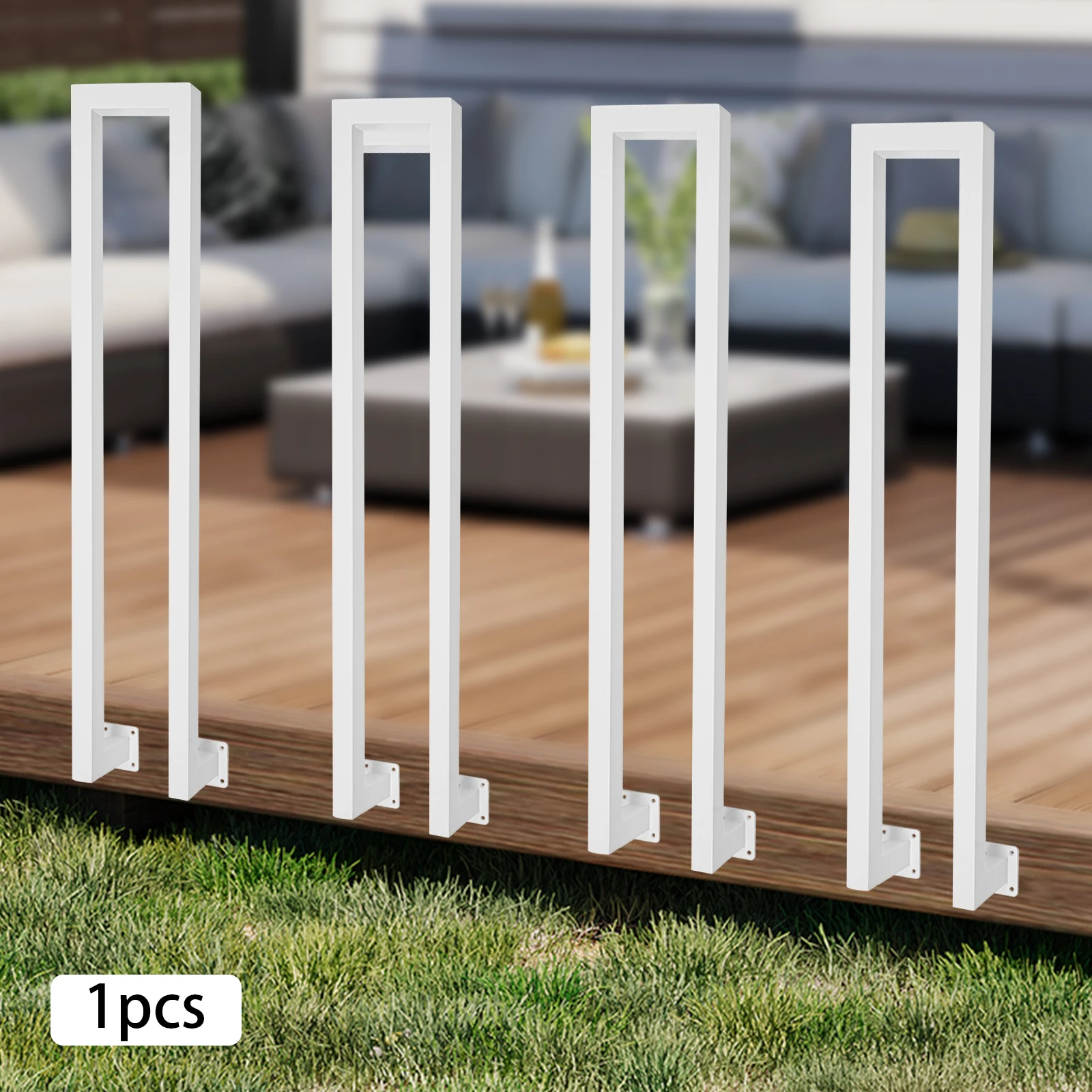 Modern N-Shaped White Iron Handrail High Load-bearing Railing Fences Are Used for Stairs Gardens And Hotels