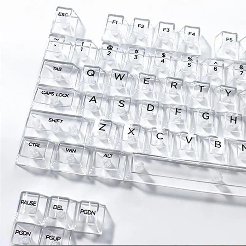 High Transparency 10mm Profile Keycap Set 132Keys Keycaps Side Print/Top Print