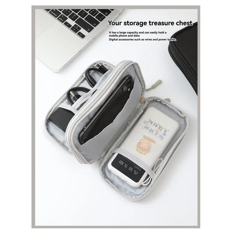 

BAAJ-сумка для хранения цифрового кабеля для передачи данных, органайзер для кабеля для зарядки, коробка U-диска, чехол для хранения жесткого диска для наушников A