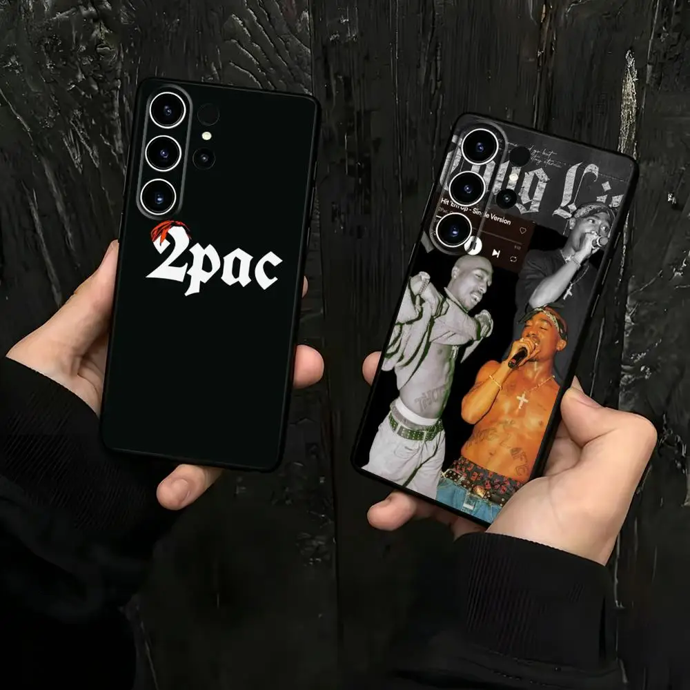 2pac Tupac Amaru Shakur Makaveli Phone Case For Samsung Galaxy S26 S25 S24 S23 S22 S21 S20 Plus Ultra Note20 Soft Black