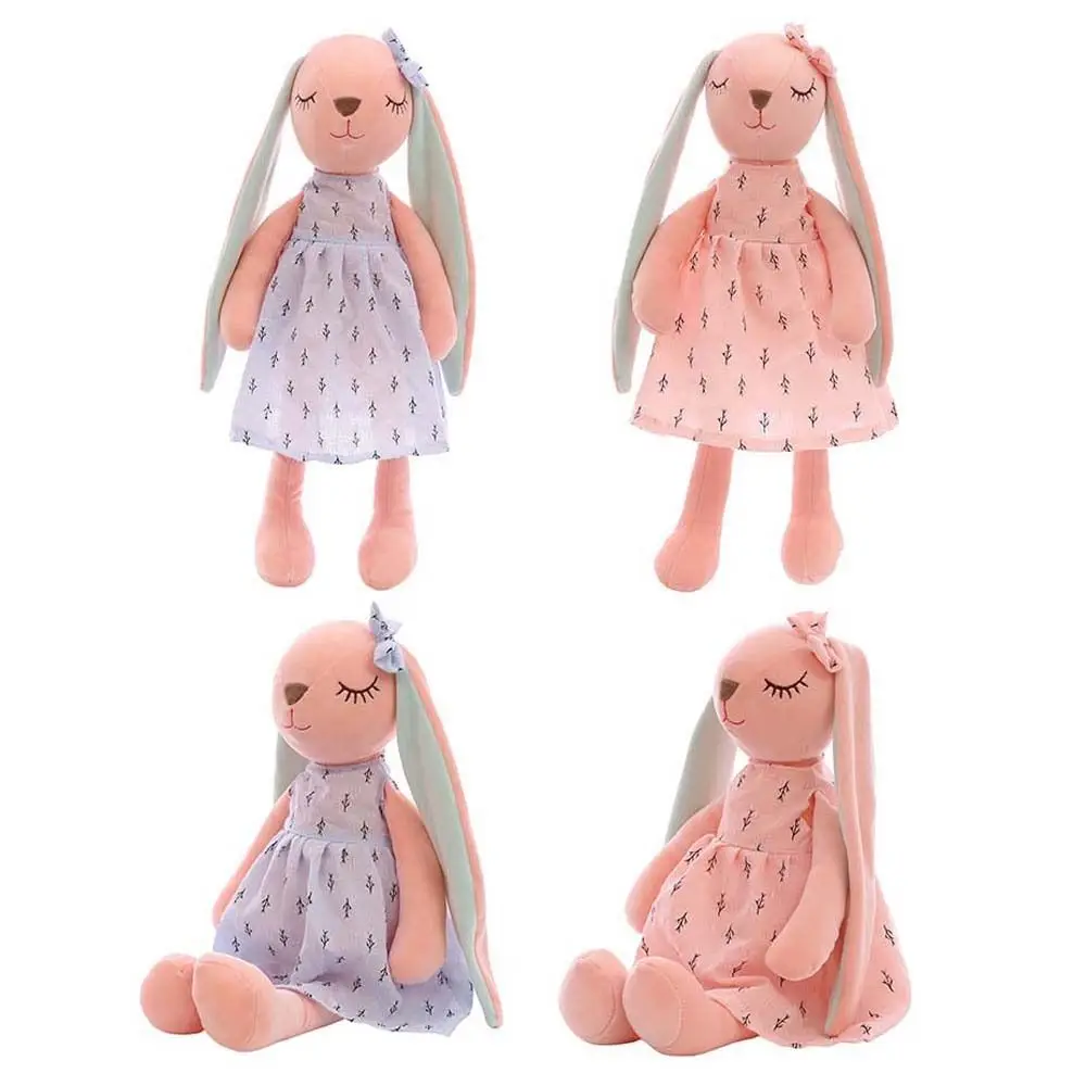 Toy Stuffed Animal Home Decoration Floral Skirt Bunny Plush Doll Long Ears Rabbit Doll Rabbit Plush Toy Rabbit Stuffed Doll