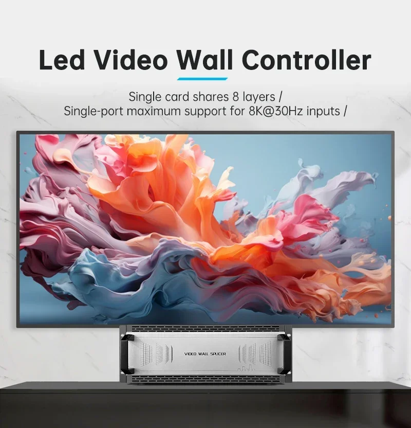 2x4 Tv Wall Processor Controller Video Wall Matrix Controller 12 In 8 Out Led Wall Controller Processor