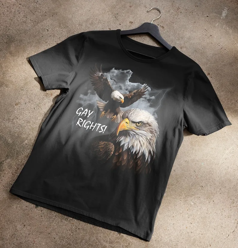 Gay Rights Bald Eagle T-Shirt